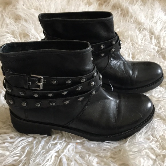 calvin klein biker boots